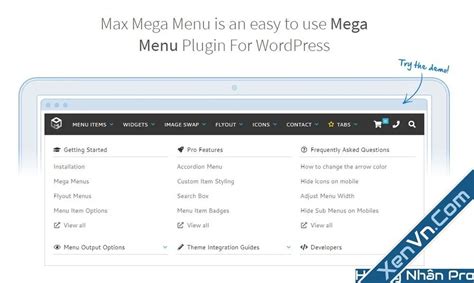 Max Mega Menu Plugin — WordPress.com.